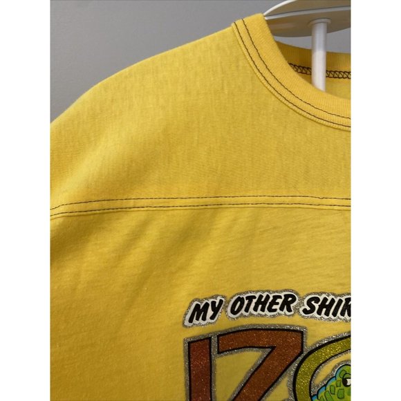 The Knits Size Large Vintage Tee Yellow My Other Shirt is an Izod short sleeve - Picture 3 of 6